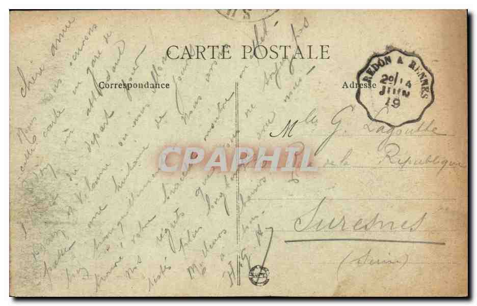 CPA Nantes Vue perspective de l Avenue carnot et les Tours de la Biscuiterie befevre Utile — Verso