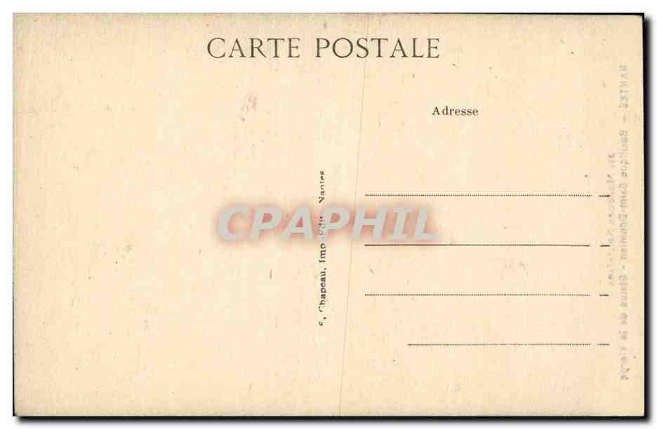 CPA Madones Nantaises Basilique Saint Donatien Statue de la Vierge — Verso