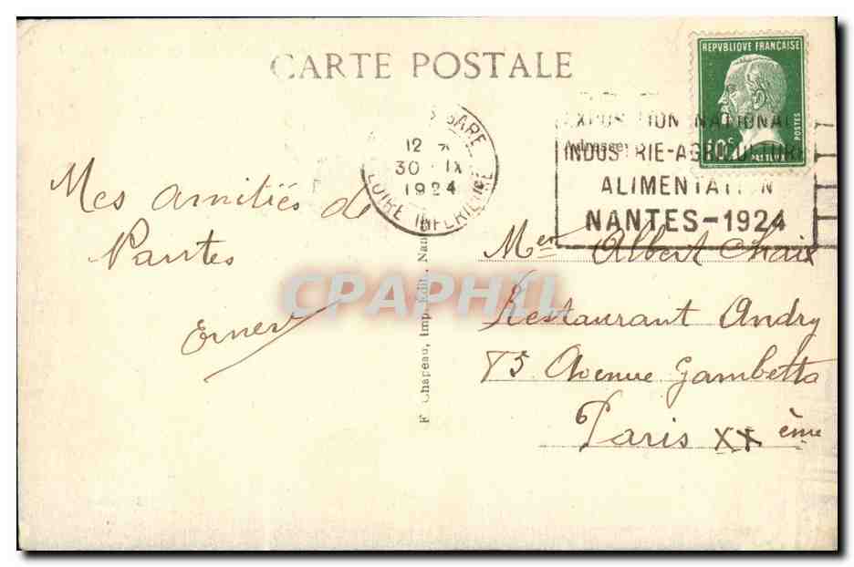CPA Nantes Le Pont de Bateaux pres le Pont de Pirmil effondre — Verso