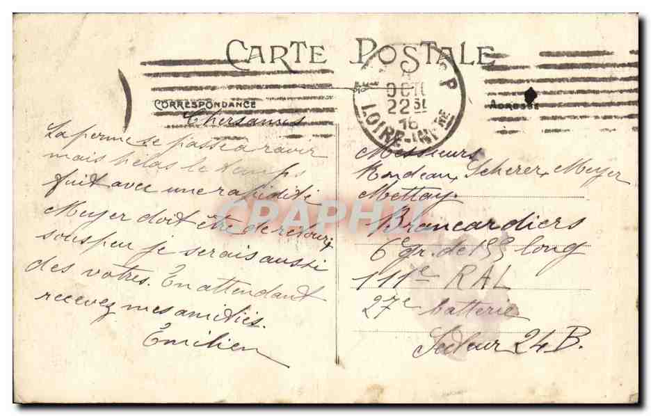 CPA Nantes La Porte Saint Pierre Tourelle du XV Siecle — Verso
