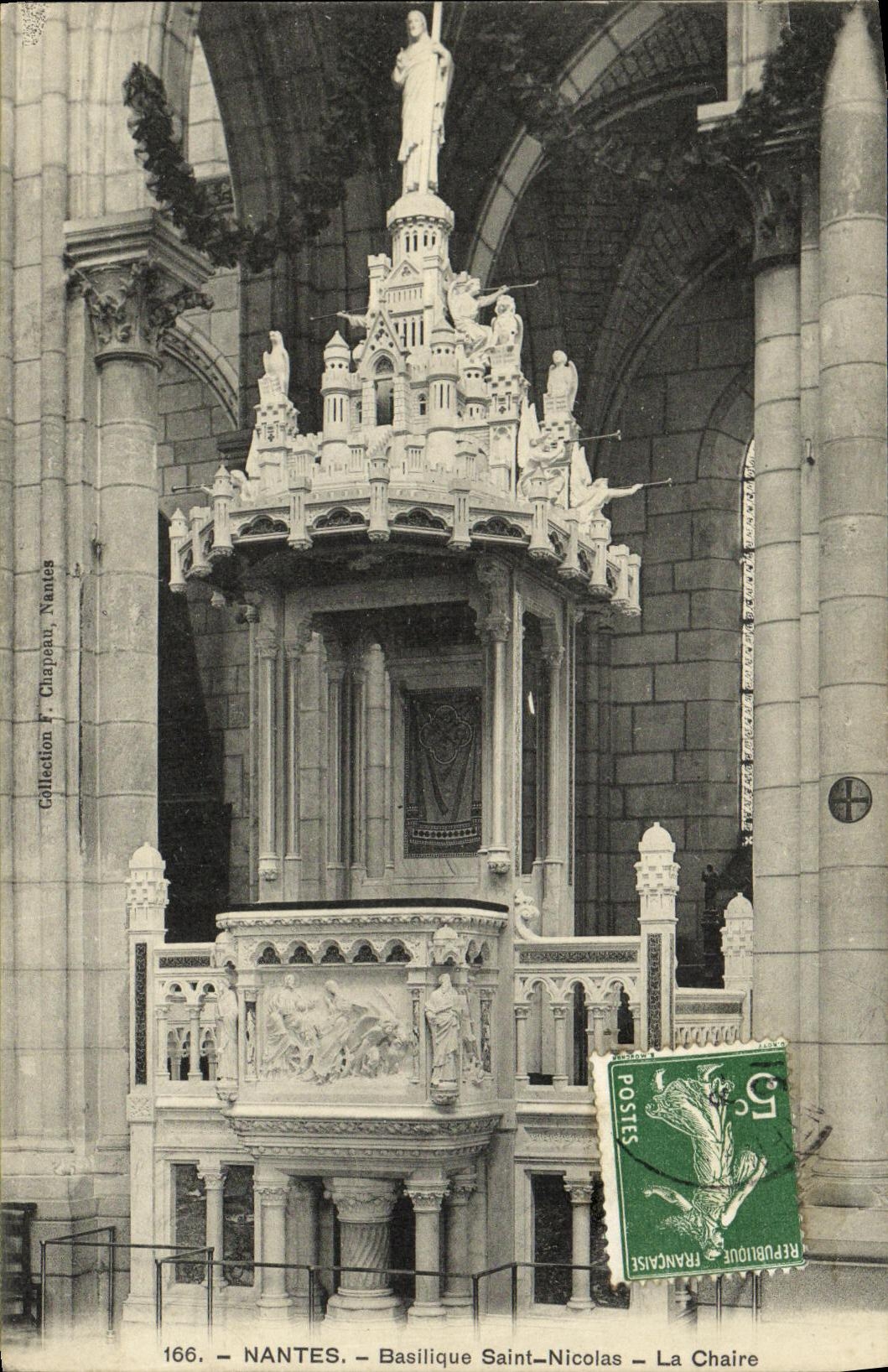 CPA Nantes Basilique Saint Nicolas La Chaire