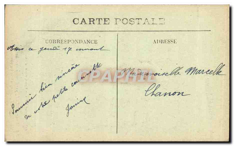 CPA SSir erre par Poully Interieur de l eglise Militaria — Rückseite