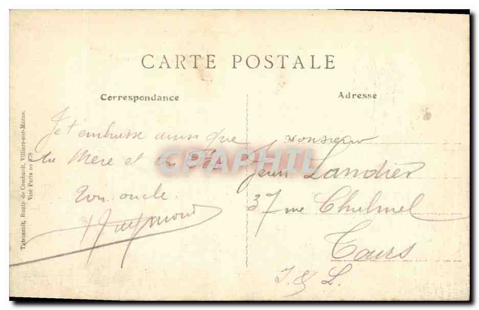 CPA Albert Basilique de Norte Dame de Brebieres Militaria — Back