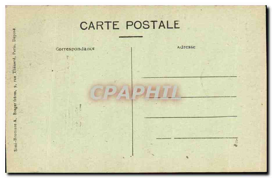 CPA Ruines du Fort de HAM ou fut enferme Napoleon III Militaria — Back