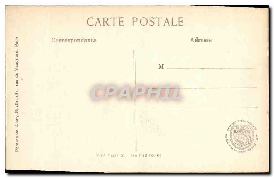 Arras — Maisons en ruines boulevard Faidherbe — L. C. H. Paris, n° 381 — Rückseite