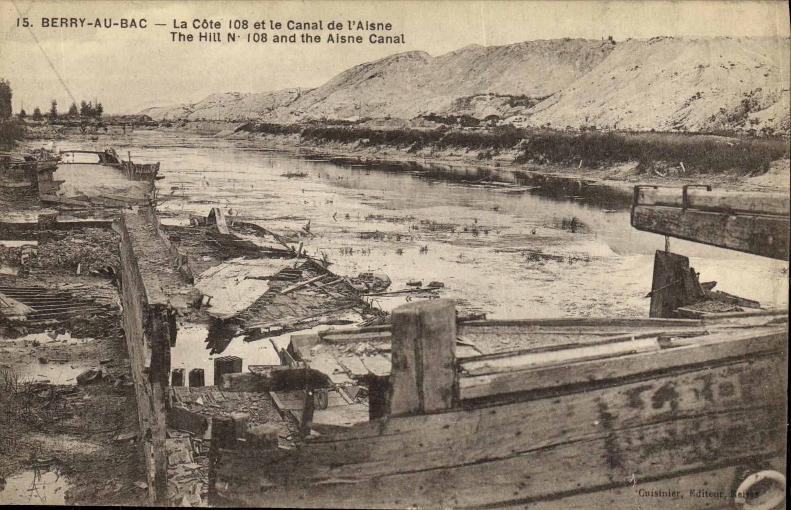 Berry-au-Bac — La Côte 108 et le Canal de l'Aisne — Cuisinier, Éditeur, Reims