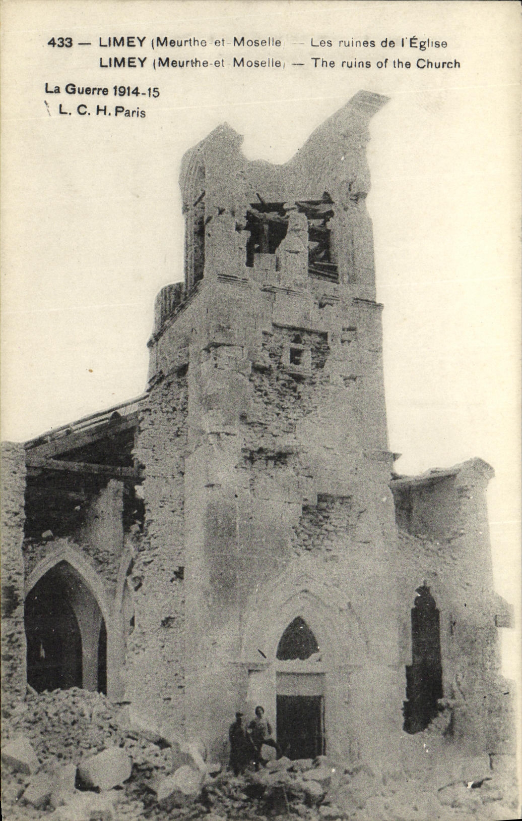 Limey (Meurthe-et-Moselle) — Les ruines de l'Église — L. C. H. Paris, n° 433