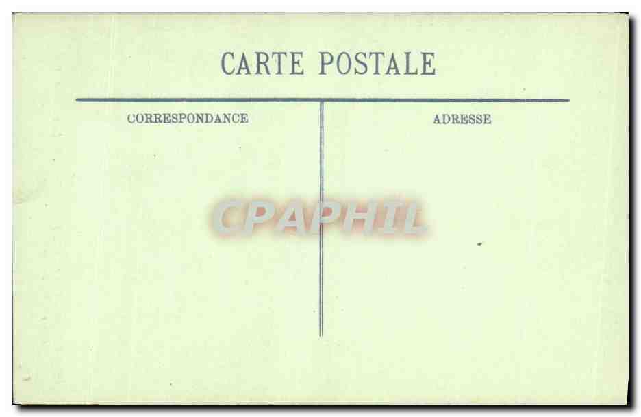 CPA Guerre Europeenne Le Crime de Reims une maison rue Cotta Militaria — Verso