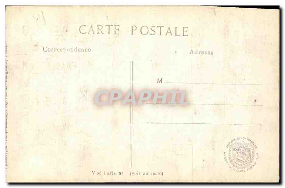 Arvillers (Somme) — Die Kirche, zerstört von den Deutschen — L. C. H. Paris, n° 411 — Rückseite
