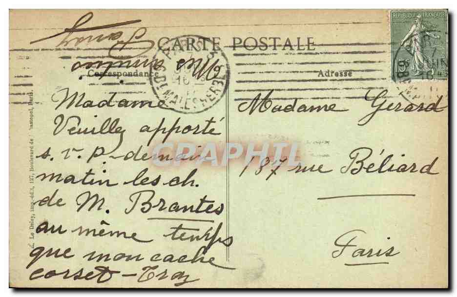CPA Militaria Dans L Oise Retraite Des Allemands Eglised e Lassagny — Verso