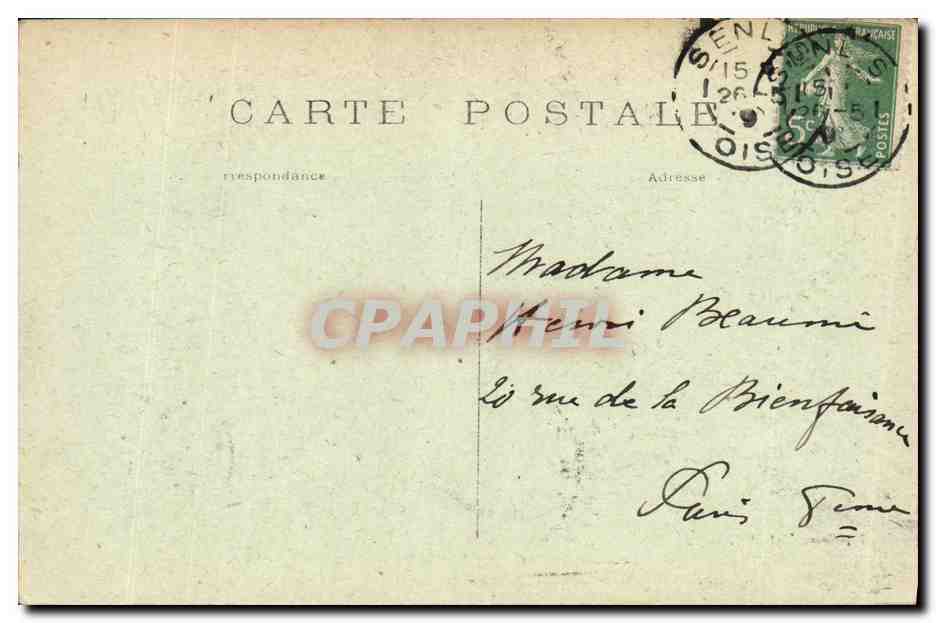 CPA Militaria Senlis Gare interieur — Rückseite