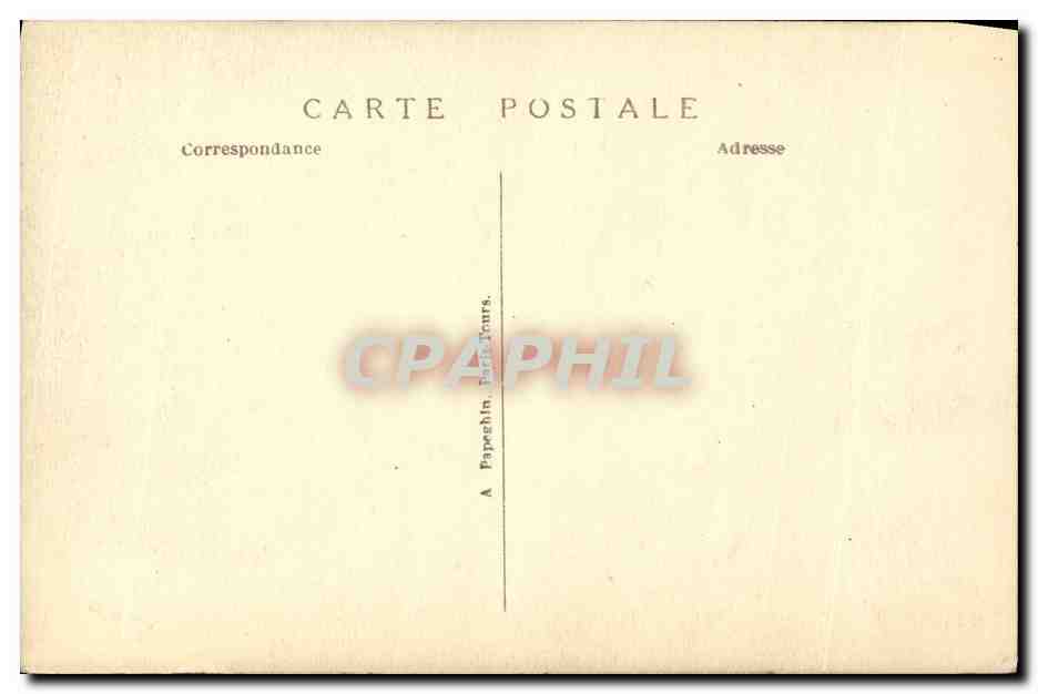 Grab des Unbekannten Soldaten — Tombeau du Soldat Inconnu — Papeghin, Paris, Tours — Rückseite