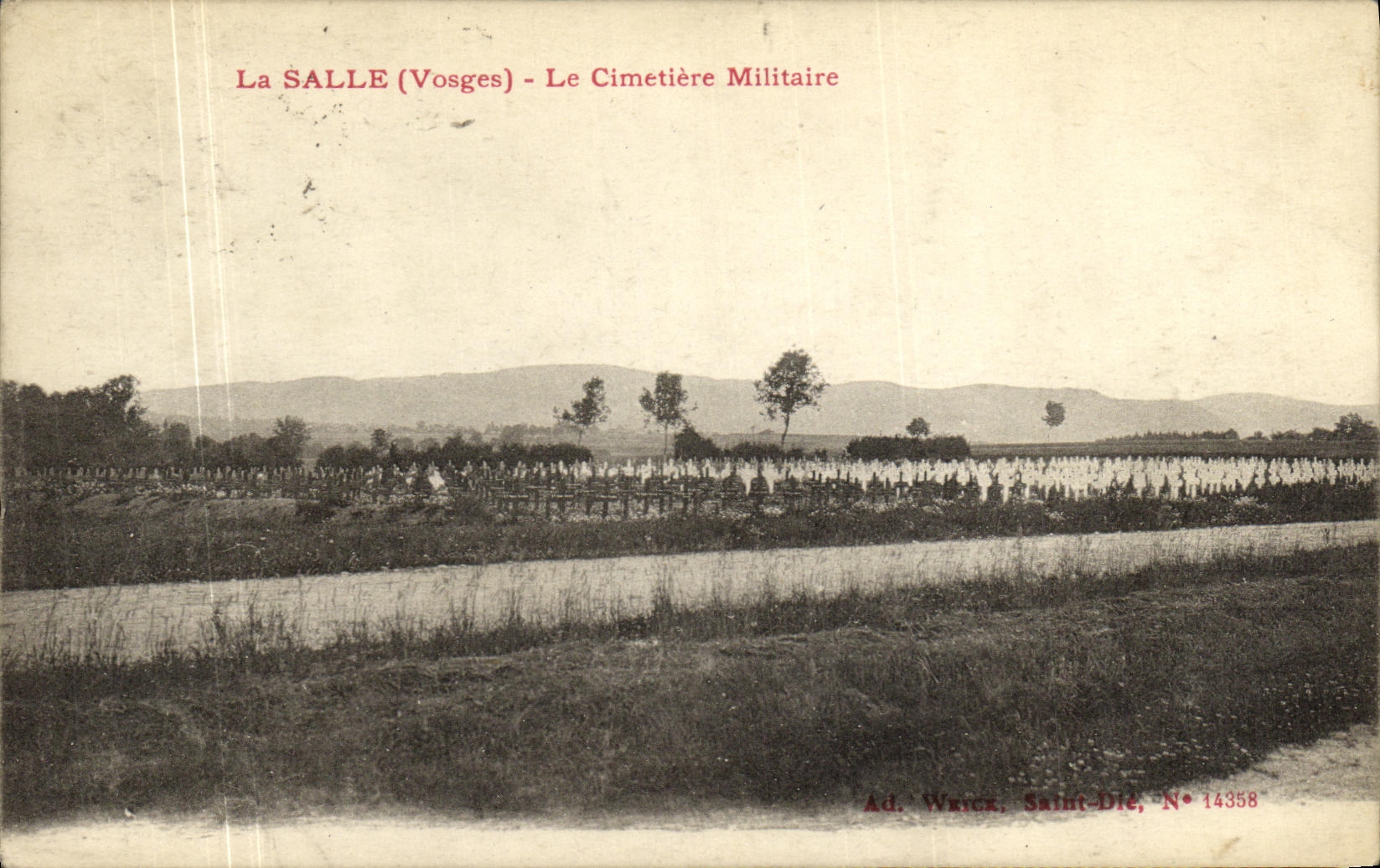 La SALLE (Vosges) - Le Cimetière Militaire — Ad. Wrice, Saint-Dié, N° 14358