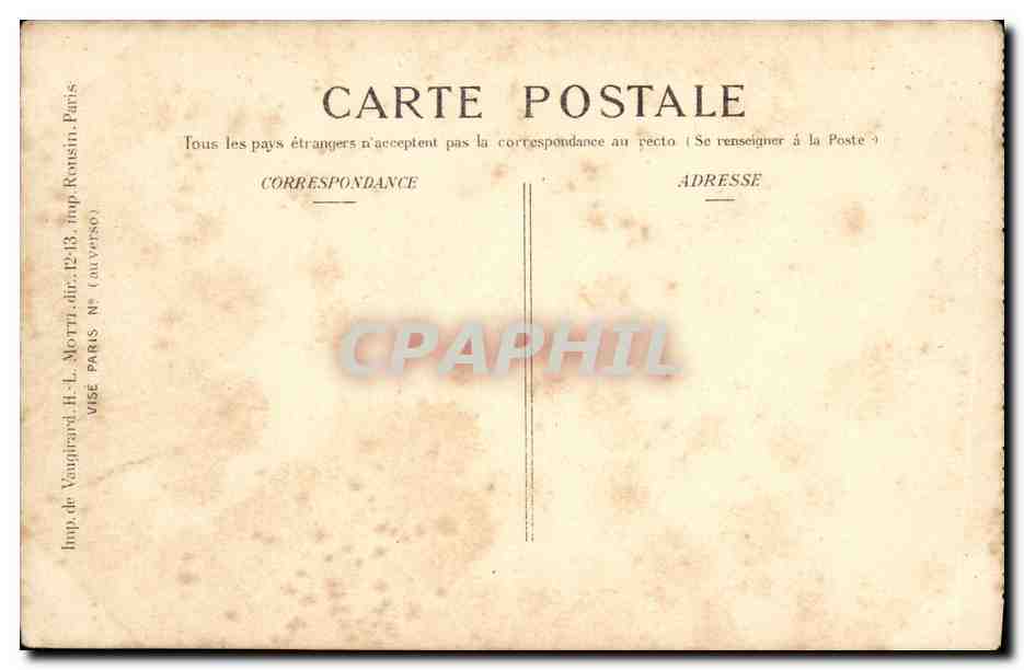 CPA Militaria Guerre Vosges Entree d Etival — Reverso