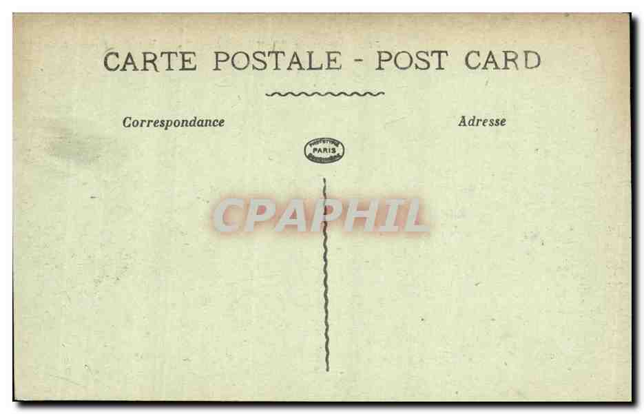 CPA Militaria Ruines de Reims Place St Thimothee et rue St Sixte  — Rückseite