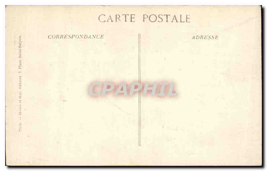 CPA Militaria Ruines du Beffrou et de L Hotel de Ville D Arras — Rückseite