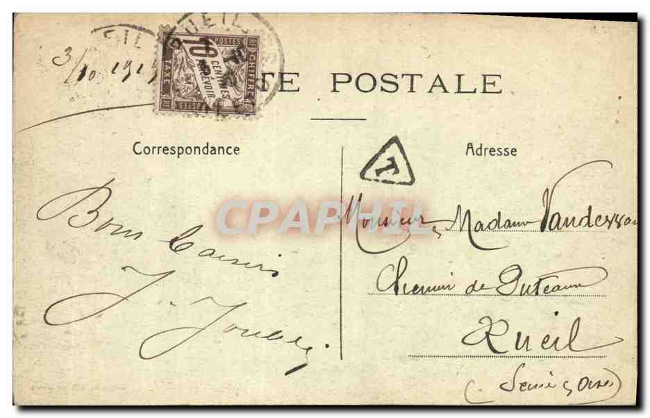 CPA Militaria Berry Au Bac La Cote 108 et le canal de l Aisne — Rückseite