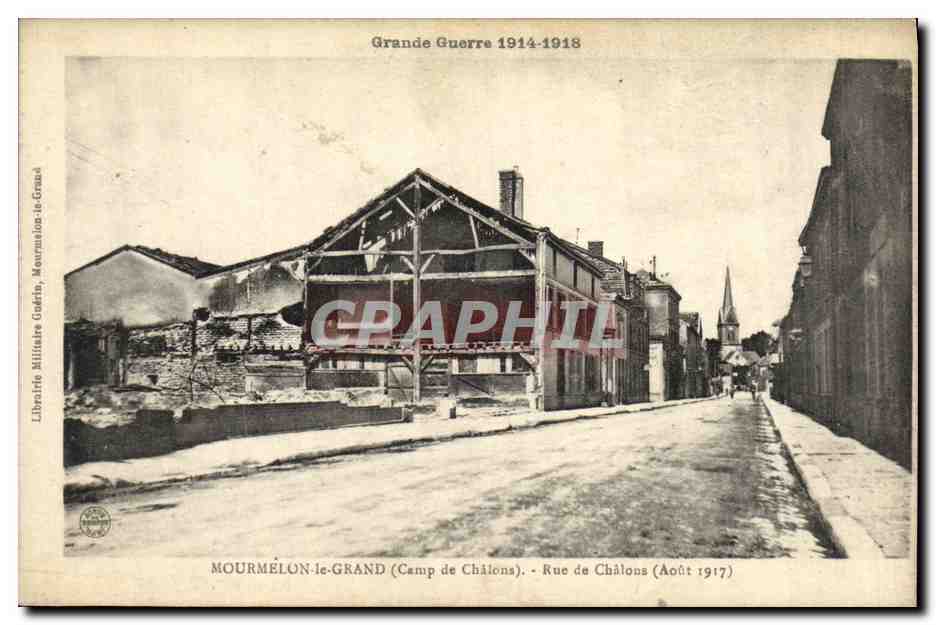 Mourmelon-le-Grand (Camp de Châlons) — Rue de Châlons — Librairie Militaire Godefroy, Mourmelon-le-Grand