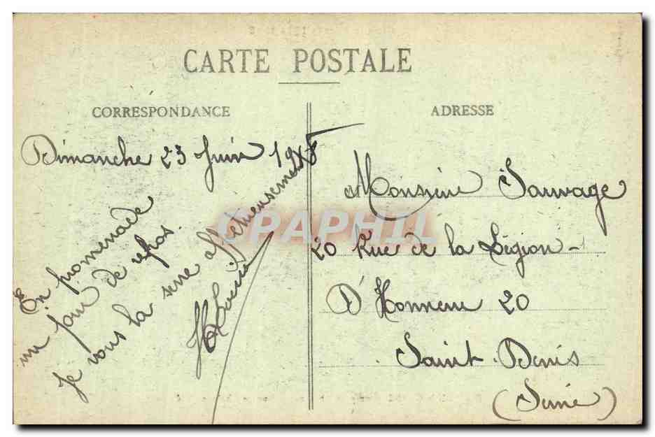 Mourmelon-le-Grand (Camp de Châlons) — Rue de Châlons — Librairie Militaire Godefroy, Mourmelon-le-Grand — Verso