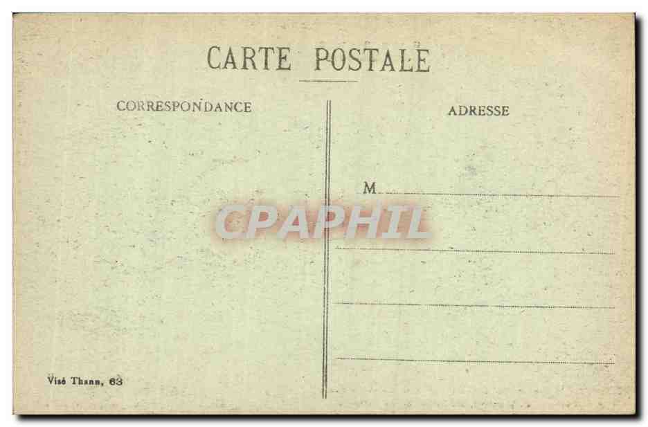 Thann (Al.) — Un Coin du Cimetière, bombardé par les Allemands — Visé Thann, 68 — Rückseite