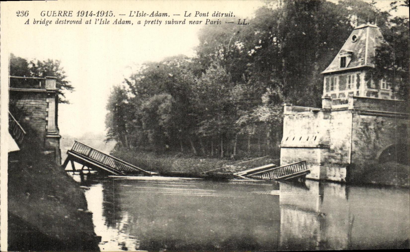 L'Isle-Adam — Le Pont détruit — LL