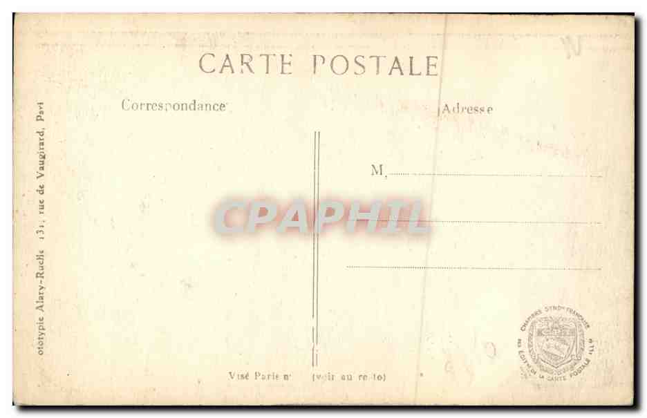 Arras — L'intérieur de la Cathédrale après le bombardement — L. C. H. Paris, n° 486 — Rückseite