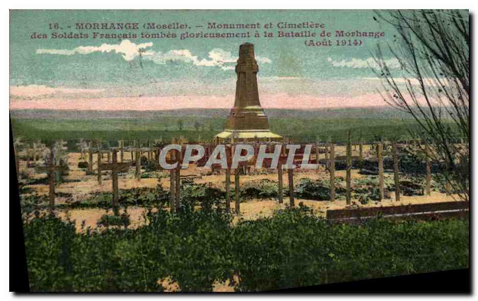CPA Militaria Morhange Monument et Cimetiere des Soldats francais