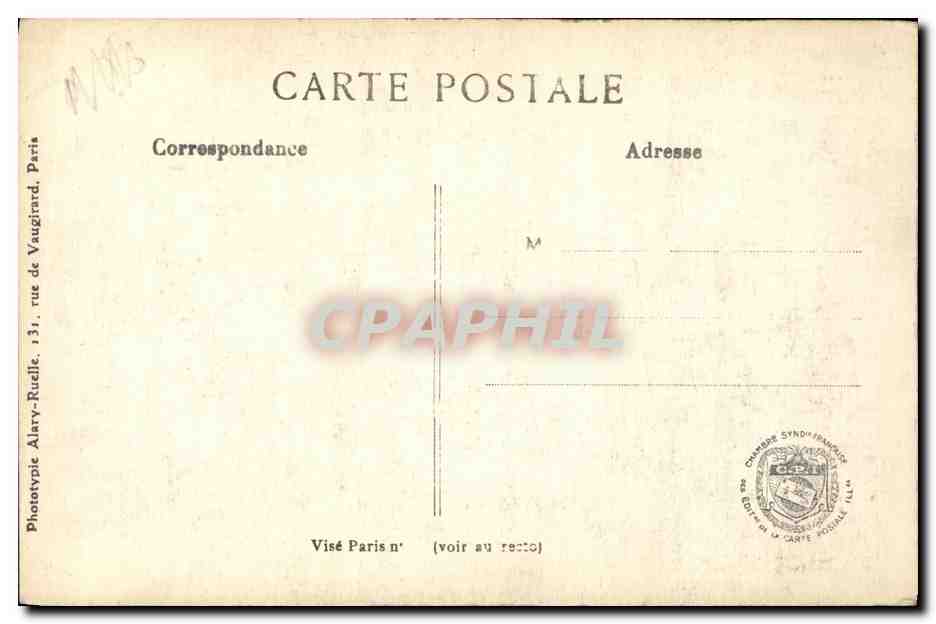 Buses, près de Roye (Somme) — Intérieur de l'église détruite — L.C.H. Paris n°460 — Rückseite