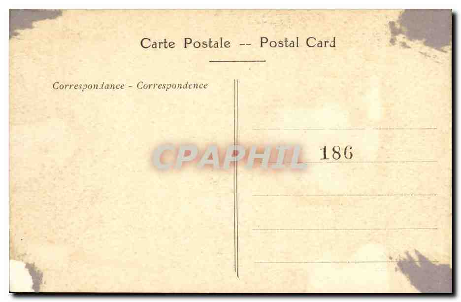 CPA Militaria Albert Usines Rochet Schneider Incendiees — Rückseite