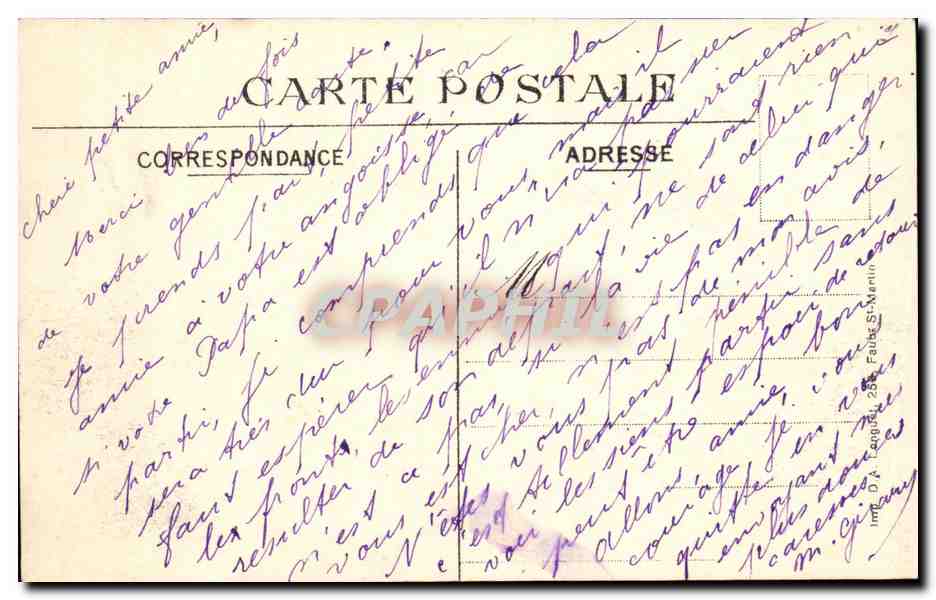 CPA Militaria Arras Ce Qui Reste de la Pharmacie de la Care — Verso