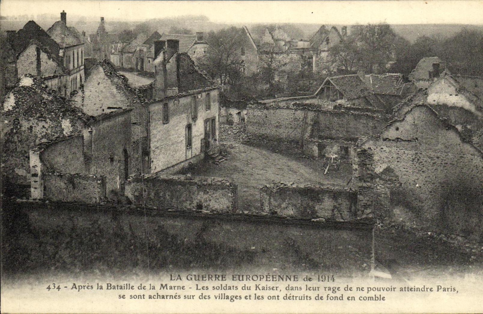 CPA Militaria La Guerre Europeenne de 1914 Apres la Bataille de la Marne 