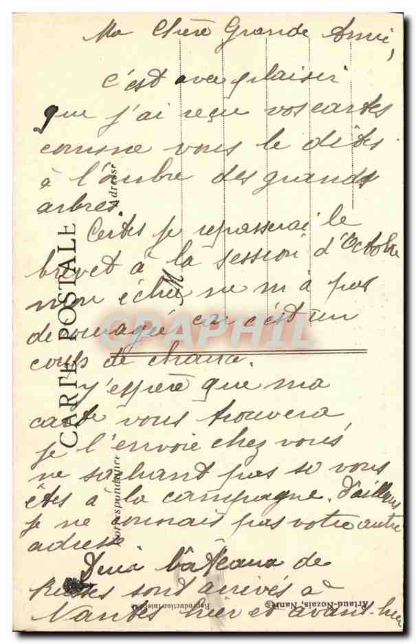 CPA Militaria La Guerre Europeenne de 1914 Apres la Bataille de la Marne  — Rückseite