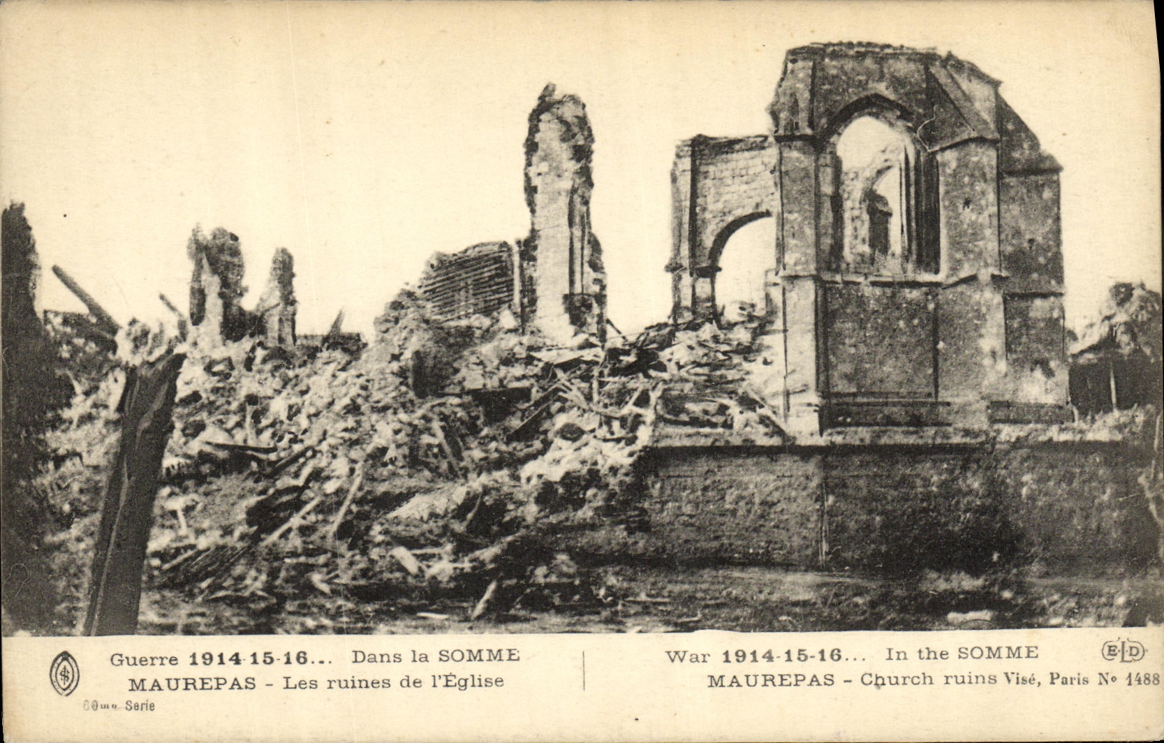 Maurepas — Ruines de l'église — Éditeur Paris No 1488