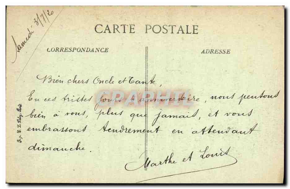 Maurepas — Ruines de l'église — Éditeur Paris No 1488 — Rückseite