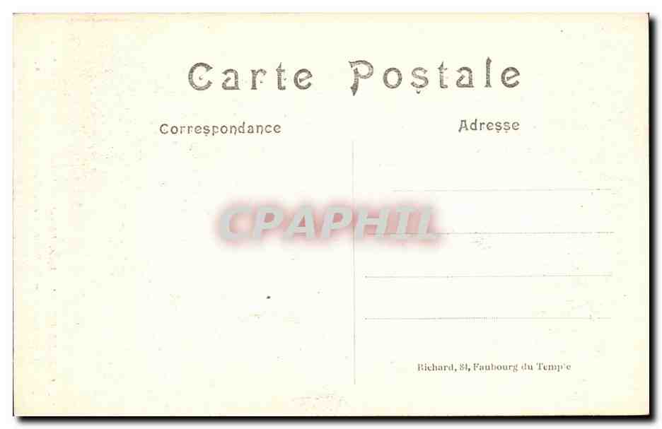 CPA Militaria Reims La Cathedrale de Apres le Bombardement — Verso