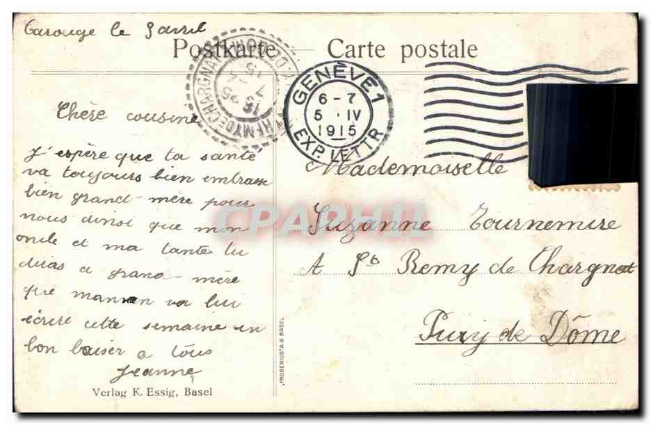 CPA Militaria Joyeuses Paques — Rückseite