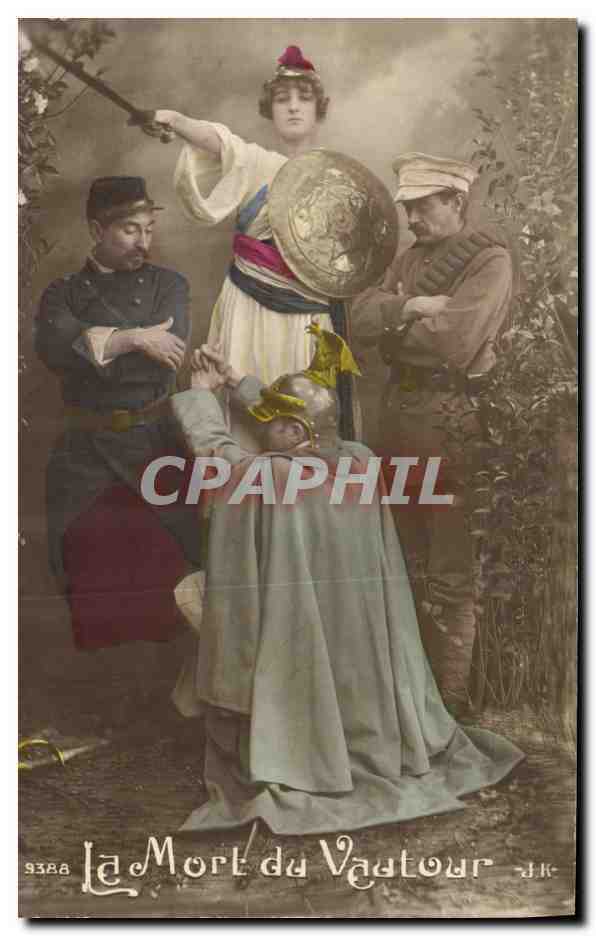 CPA Militaria La Mort du Vautour 