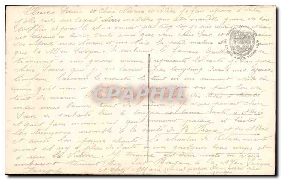 CPA Militaria La Mort du Vautour  — Rückseite