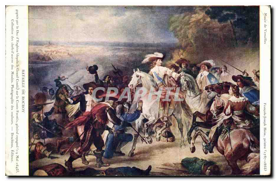 CPA Militaria Bataille de Rocroy Duc d Enghien 