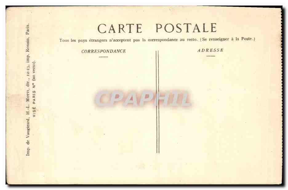 CPA Militaria Village et Clocher de Mont St Meurthe — Rückseite