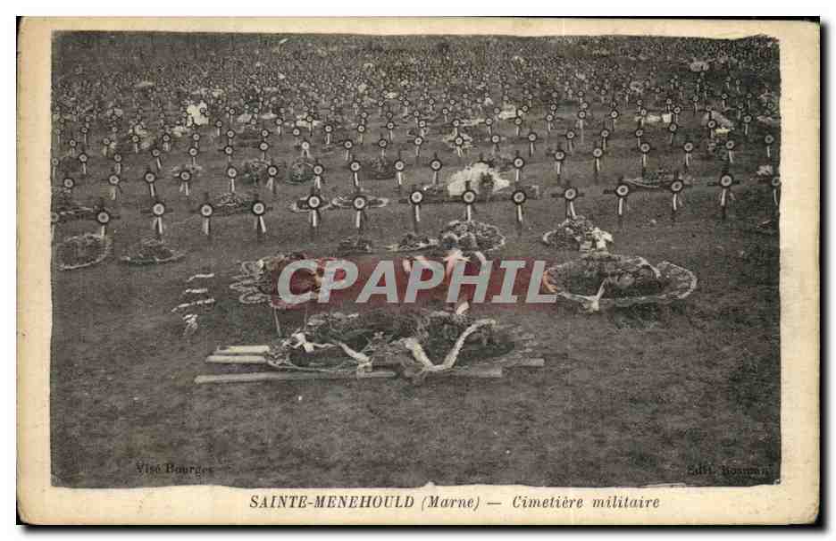 Sainte-Menehould (Marne) — Military Cemetery — Publisher Bourges