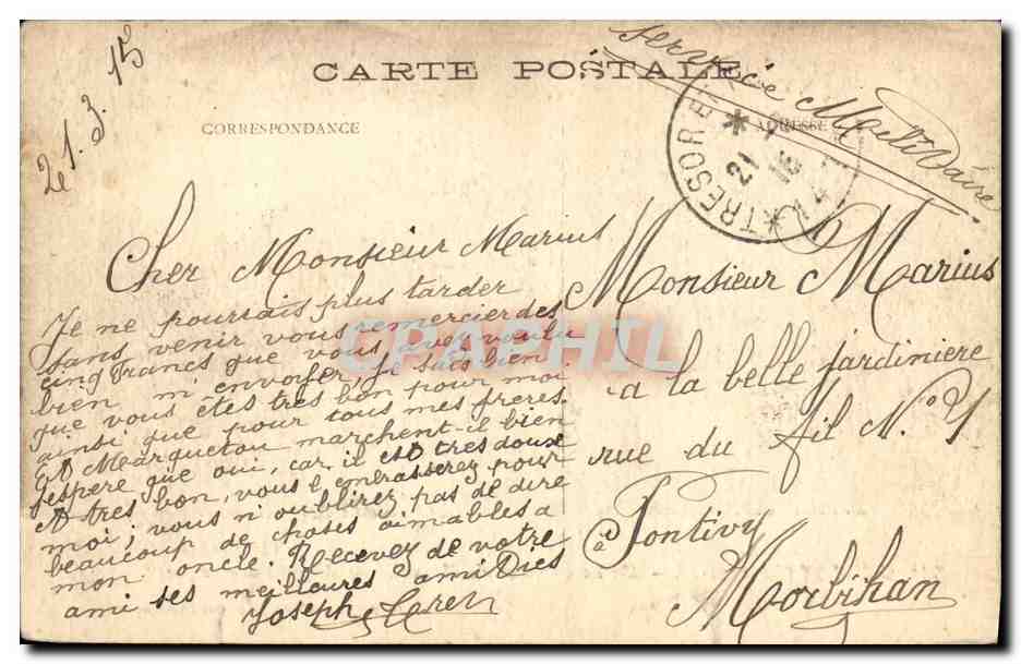CPA Militaria Guerre De Un Campement de Mecaniciens Anglais sur le Front — Rückseite