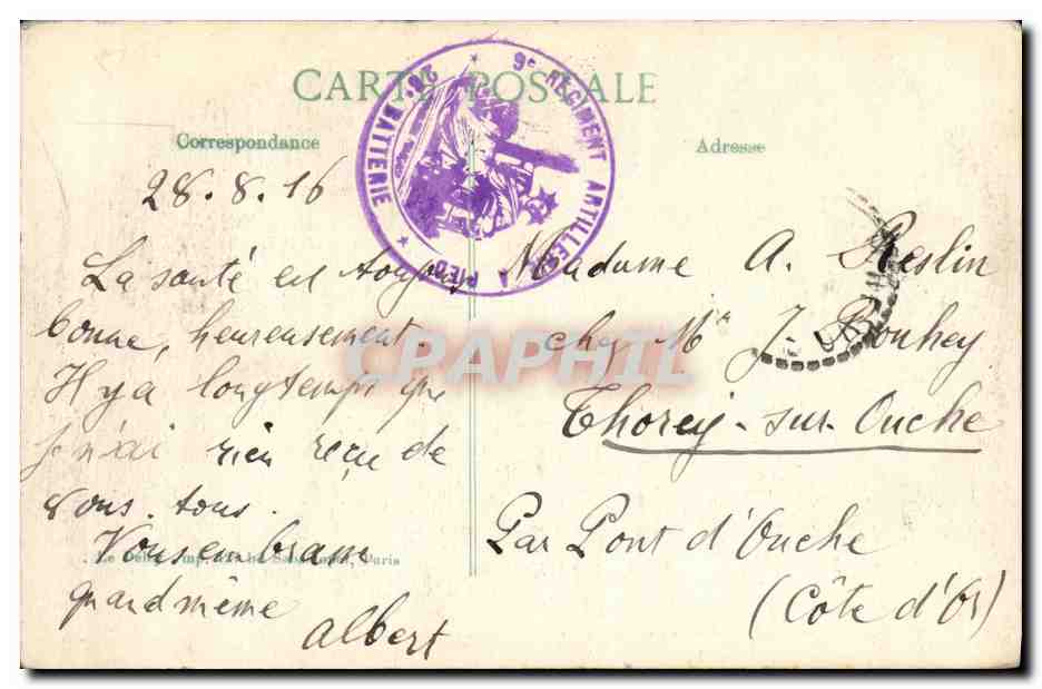 CPA Militaria Persan Beaumont Construction d un Pont de Peniches par le genie francais — Rückseite