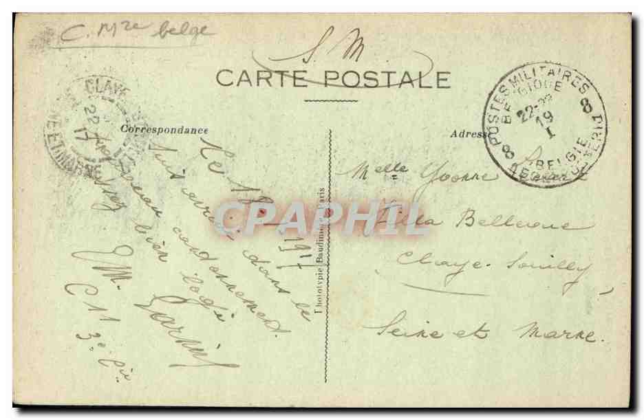 CPA Militaria St Jacques Cappelle L Eglise — Rückseite
