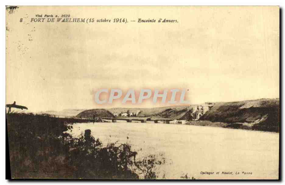CPA Militaria Fort De Waelhem Enceinte d Anvers