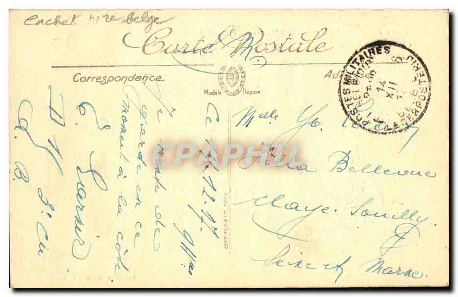 CPA Militaria Fort De Waelhem Enceinte d Anvers — Rückseite