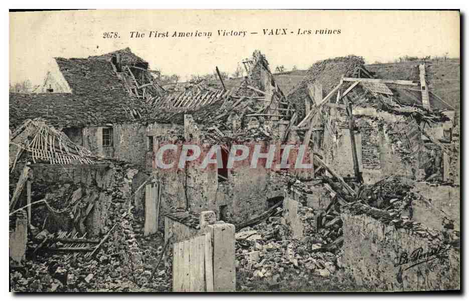CPA Militaria Vaux Les Ruines