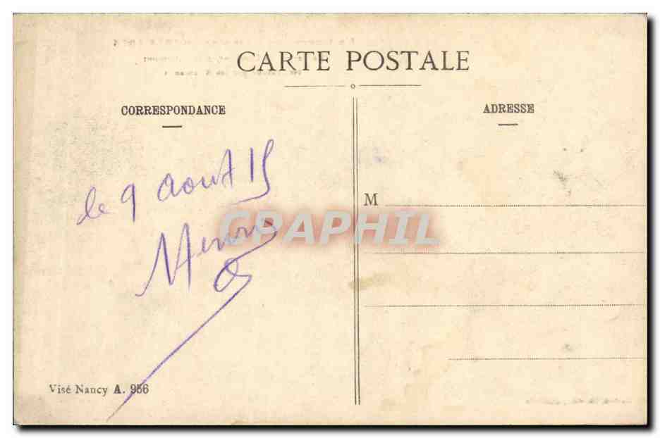 CPA Militaria La Guerre en Lorraine en La Ferme de Leomont pres Vitrimont bombardee par les allemands  — Rückseite