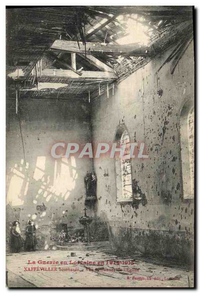 CPA Militaria Xaffewiller Vue interieure de l eglise 