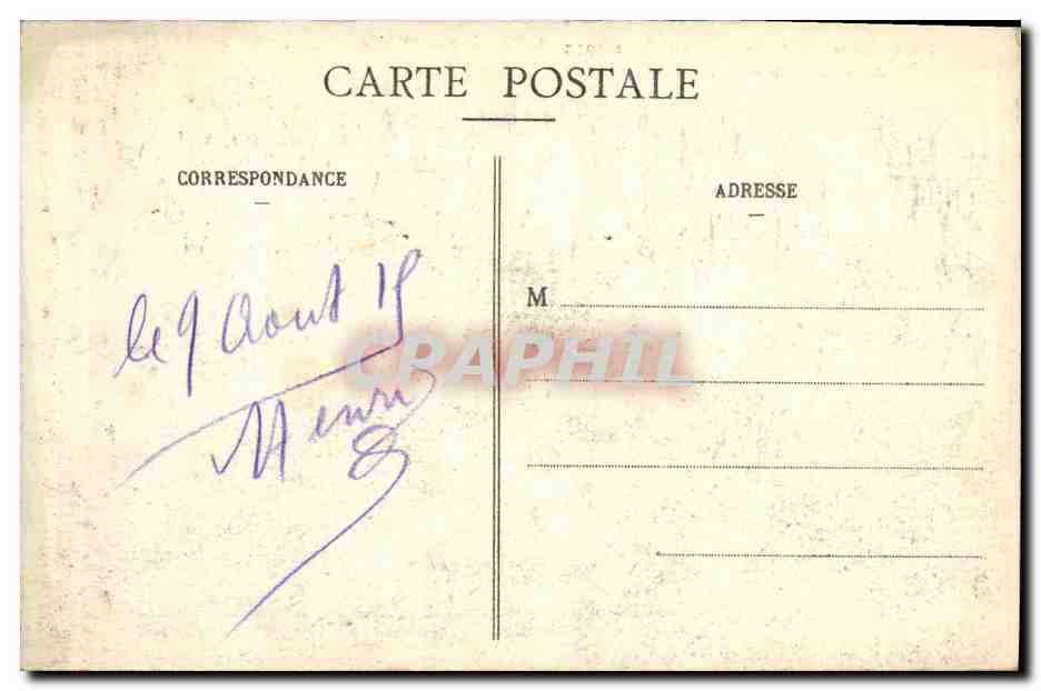 CPA Militaria Magnieres L eglise  — Rückseite